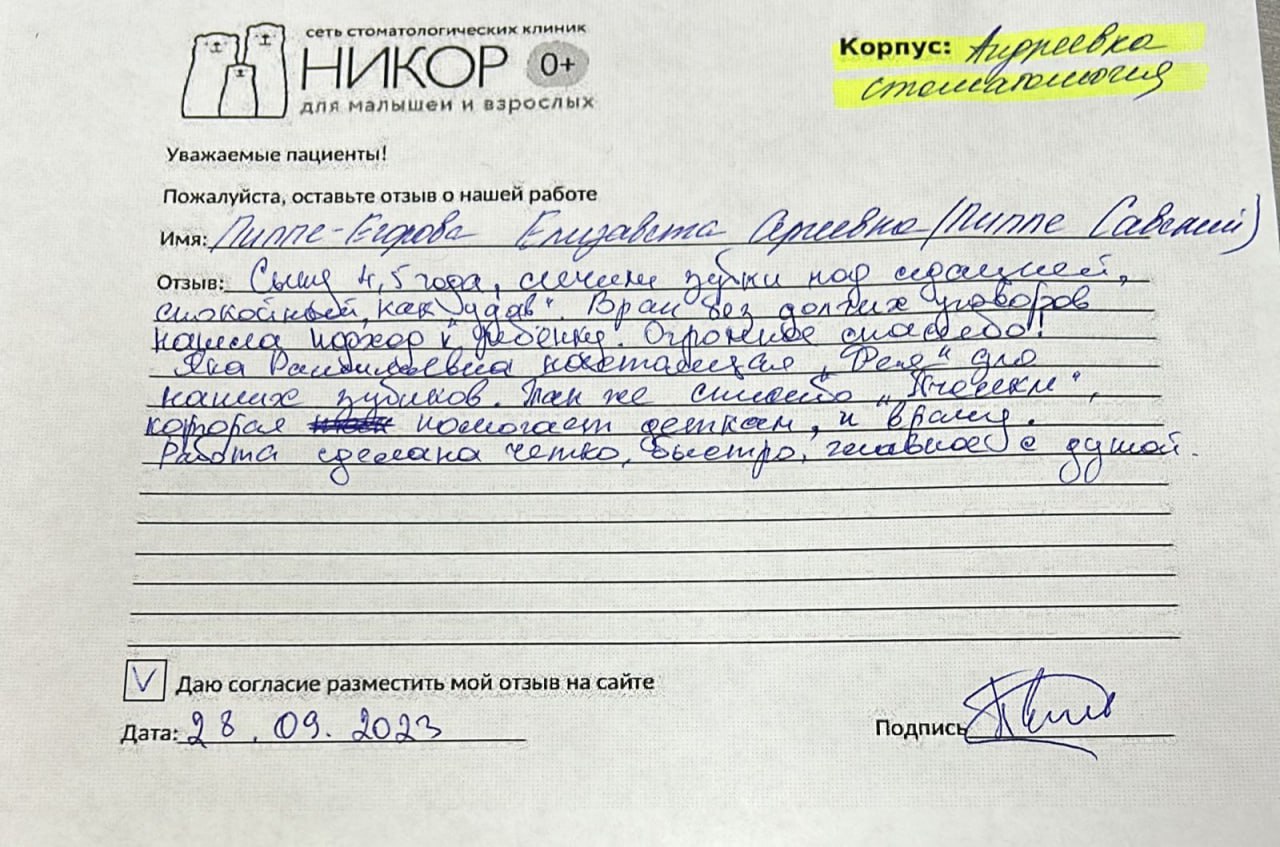 Пиппе-Егорова Елизавета Сергеевна