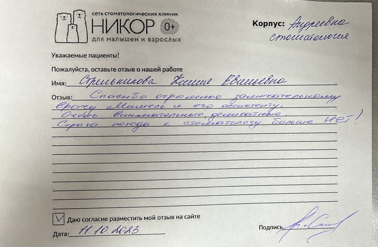 Стрельникова Ксения Евгеньевна