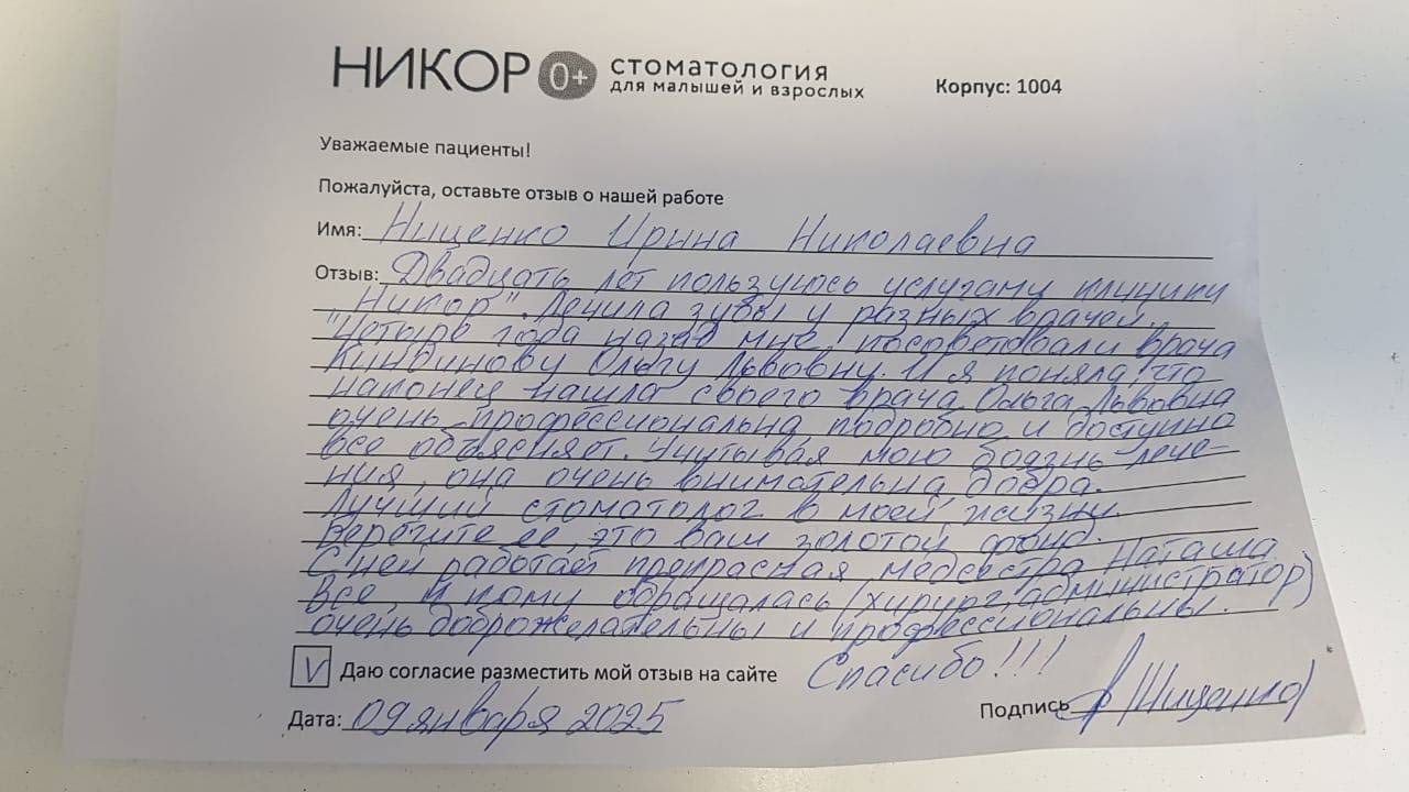 Ниценко Ирина Николаевна